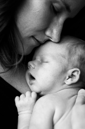 Mother with infant